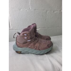 Hoka Anacapa Mid GTX Grape Wine Purple Hiking Boots Shoes Women's Size 9B